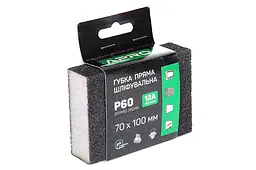 Губка шліфувальна Apro 100 x 70 x 25 мм x P60 пряма - мініатюра 2