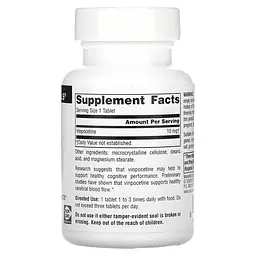 Натуральная добавка Source Naturals Vinpocetine 10 mg, 120 таблеток - мініатюра 2