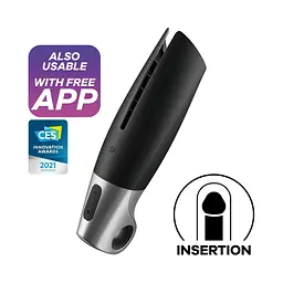 Мастурбатор Satisfyer Power з вібрацією чорний - мініатюра 4