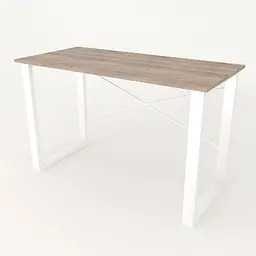 Письмовий стіл Ferrum-decor Драйв 750x1000x700 Білий метал ДСП Дуб Сонома Трюфель 16 мм (FRD-103168) - мініатюра 2