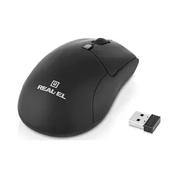Мишка REAL-EL RM-460W Wireless/Bluetooth Black (EL123200048) - мініатюра 5