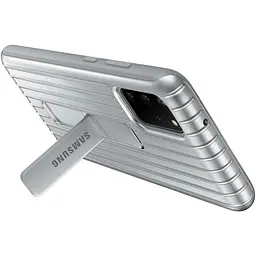 Чохол оригінальний Samsung для Galaxy S20 Plus Official Protective Rugged Standing Cover Silver - мініатюра 8