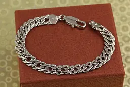 Браслет Xuping Jewelry ромб 21 см 9 мм сріблятий
