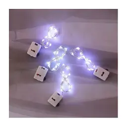 Гірлянда Voltronic White 20LED, 1 режим, 3 м., прозора, 3*АА, (Garl-20LED-3m-W)