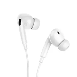 Навушники Hoco M111 Pro, вакуумні, провідні, Lightning, 1.2m, white - мініатюра 2