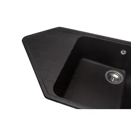 Мийка кухонна GRANADO IBIZA black shine (gr1801) - мініатюра 4