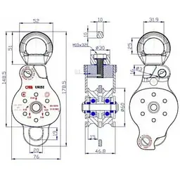 Ролик подвійний з вертлюгом First Ascent Urbi (1060-FA 1413) - мініатюра 2