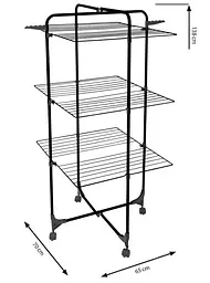 Сушарка для білизни підлогова Casa Si Athletic 3 Black (CS92185E04E) - мініатюра 3
