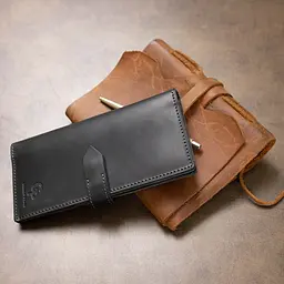 Чоловіче шкіряне портмоне GRANDE PELLE 9х18х1 см acs0018657 - мініатюра 9