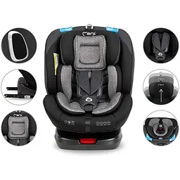 Автокрісло MoMi Tordi Isofix 0-36 кг Black - мініатюра 14