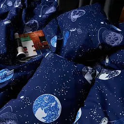 Набір наволочок Moon&Star Мікросатин Premium Cosmic Dreams 60х60 см 2 шт - мініатюра 4