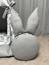 Вігвам намет дитячий будиночок для хлопчика Звірята на кулях 1 з матрациком БОНБОН подушками ведмедик і зайчик Повний комплект 0173 - мініатюра 9