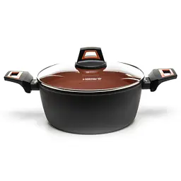 Каструля Hölmer кована з кришкою CR-1325-SBMCL Carrot 2,5 л (CR-1325-SBMCL Carrot) - мініатюра 2