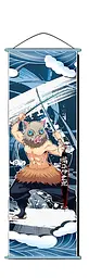 Гобелен Клинок розсікаючий демонів Іноске Хашибіра Hashibira Inosuke Demon Slayer 70x25 см