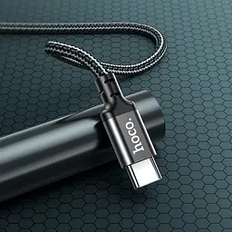 Зарядний кабель швидкого заряджання Hoco X14 Double speed на 60W з роз'ємом Type-c to Type-c чорний - мініатюра 7