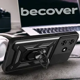 Панель BeCover Military для Tecno Spark 20 (KJ5n)  Black (712168) - мініатюра 4