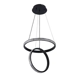 Сучасна люстра кільця з LED-підсвічуванням Levistella 7871222 (400+300) BK
