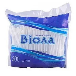 Гігієнічні ватні палички "Віола" VP-KK-200, 200 шт