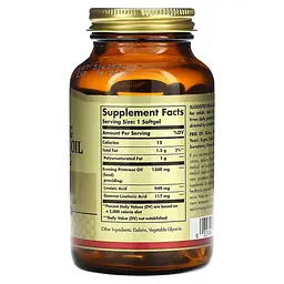 Примула вечірня Evening Primrose Oil 1300 mg 60 рідких капсул Solgar vit0005098 - мініатюра 2