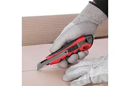 Ніж сегментний будівельний висувний Intertool 18 мм дробарка HT-0506 - мініатюра 7