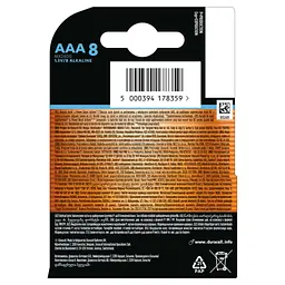 Батарейка Duracell Optimum AAA лужні 8 шт. в упаковці (5015602) - мініатюра 3
