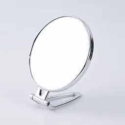 Дзеркало косметичне Salon Professional настільне 6 дюймів для щоденного макіяжу сріблясте - мініатюра 3