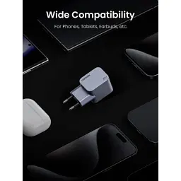 Зарядний пристрій Ugreen USB-C PD30W GaN X703 gray (35006) - мініатюра 9
