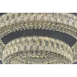 Люстра Linisoln 50033-60*40 метал, кришталь LED 140Вт 100-50см 60*40см освітлювана площа 18-20м² - мініатюра 4
