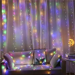 Гірлянда-штора XPRO різнокольорова 3х3 м з 240 LED лампами (46843-_293) - мініатюра 6