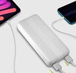 Універсальна мобільна батарея Powerbank Reinston EPB028 20000mAh (port USB-C) Білий - мініатюра 3