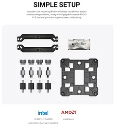 Кулер для процесора ID-Cooling SE-214-XT V2 Black (SE-214-XT V2 BLACK) - мініатюра 13