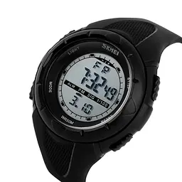 Наручний годинник чоловічий Skmei 1025 Black, 1025BK (15876) - мініатюра 3