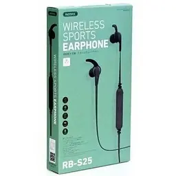Бездротові навушники Remax RB-S25 Bluetooth V4.2 а 70мАг MicroUSB 3.5 год Black - мініатюра 2