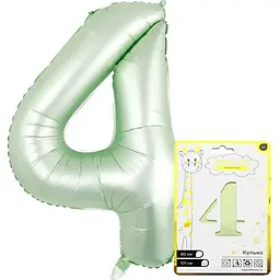 Фольгована цифра 4 501504 Зелений shop (5550000335053)