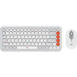 Комплект (клавіатура + миша) Logitech POP Icon Combo Bluetooth UA Off-White (920-013141) [121101]