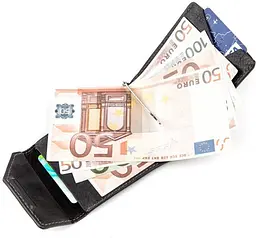 Чоловічий шкіряний затискач для грошей GRANDE PELLE 9х8х1 см acs0024444 - мініатюра 4