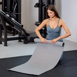 Килимок (мат) для фітнесу та йоги Gymtek 0,5см сірий - мініатюра 5