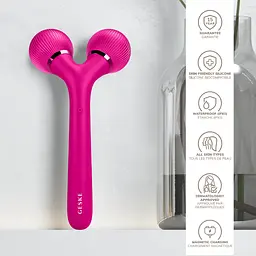 Електронний звуковий ролик для обличчя та тіла GESKE Sonic Facial & Body Roller 4 в 1 бузковий - мініатюра 5