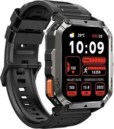 Розумний годинник Blackview W70 Pro з вбудованим ліхтариком чорний - мініатюра 2