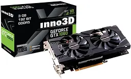 Видеокарта Inno3D GTX 1060 3Gb (N106F-2SDN-L5GS) (GDDR5, 192 bit, PCI-E v3.0) Б/у - миниатюра 2
