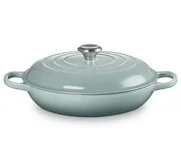 Каструля із кришкою Le Creuset Signature Cast Iron Oval Casserole 21178297174430 29 см 4.7 л морська сіль