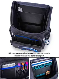 Ортопедичний шкільний рюкзак (ранець) School Standard 3 в 1 для дівчинки 570 гр 14,5 літрів Чорний - мініатюра 4