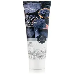 Пінка глибоко очищувальна для звуження пор 3W Clinic Charcoal Cleansing Foam 100 мл