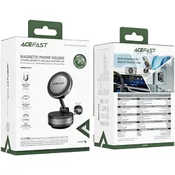 Тримач для смартфона Acefast E30 Electric Suction cup metal grey - мініатюра 8