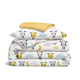 Дитяча постільна білизна фланель в ліжечко SHEEP YELLOW COSAS (2200000003362)
