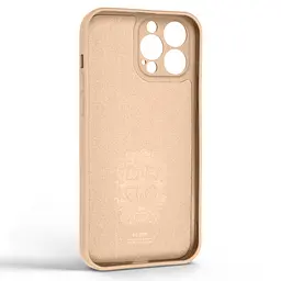 Силиконовый чехол для Apple iPhone 13 Pro Max, Icon Ring, пудровый, панель-накладка, с кольцом-подставкой на 360°, противоударный, возможность использования магнитных держателей, ArmorStandart (ARM68677) - мініатюра 2