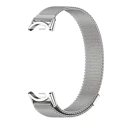 Ремінець металевий Mijobs міланське плетіння для фітнес браслета Xiaomi Mi Smart Band 8 Silver - мініатюра 3