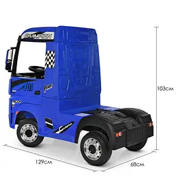 Дитячий електромобіль-вантажівка Bambi M 4208EBLR-4 Mercedes-Benz до 30 кг - мініатюра 6