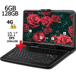 Планшет-телефон Hoozo Neo Tab 10 LTE 6GB/128GB DUAL SIM 10.1" IPS FULL HD 1920x1200 Blue+ Чохол-клавіатура - мініатюра 2
