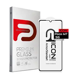 Скло захисне Armorstandart Icon Xiaomi Poco M7 5G Black (ARM85173)